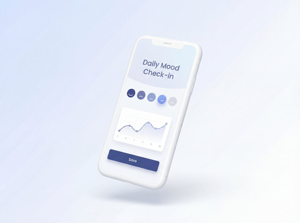 MindLog App-Vorschau: Einfaches Stimmungstagebuch auf dem Smartphone